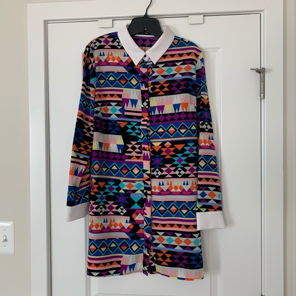 Multi-color mini dress